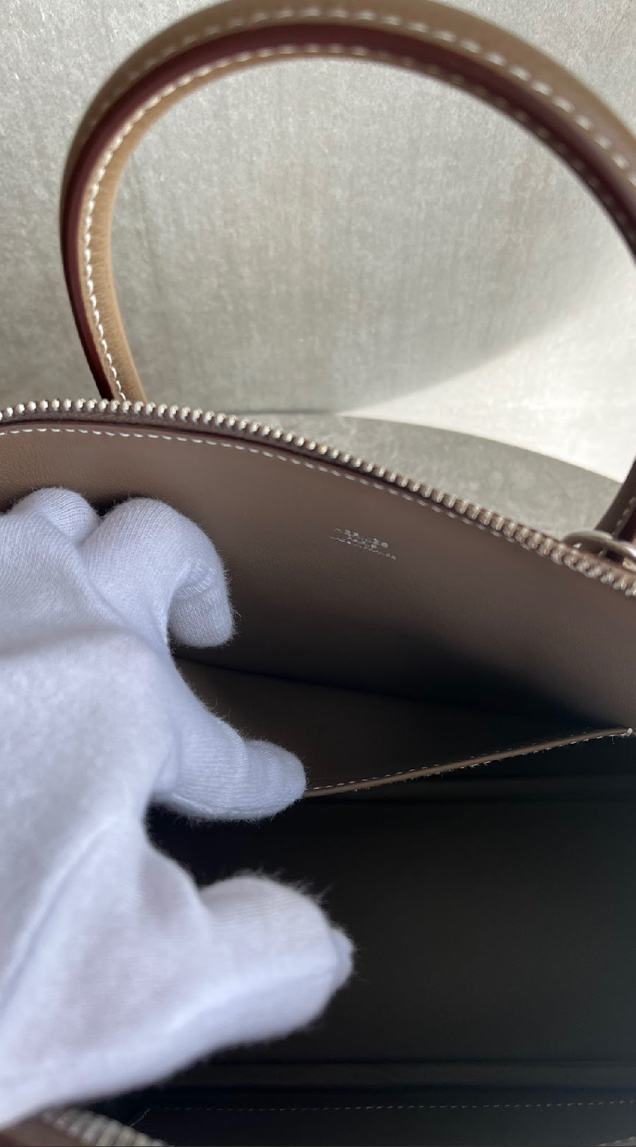 ボリード25/エトゥープ/シルバー金具 #1281