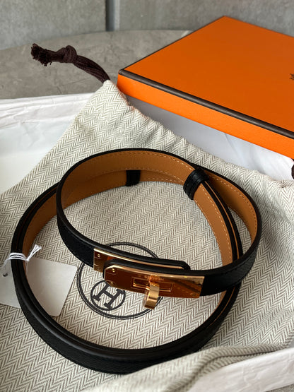 HERMES ケリーベルト ノワール  #2589