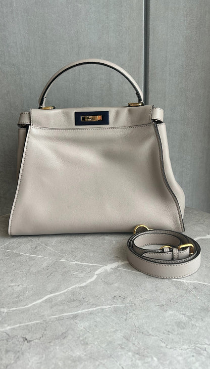 【FENDI】ピーカブー/ピンクベージュ系/ゴールド金具 ＃1323
