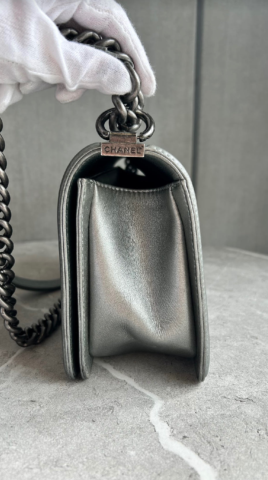 CHANEL】ボーイシャネル シルバー アンティークシルバー金具 – K's