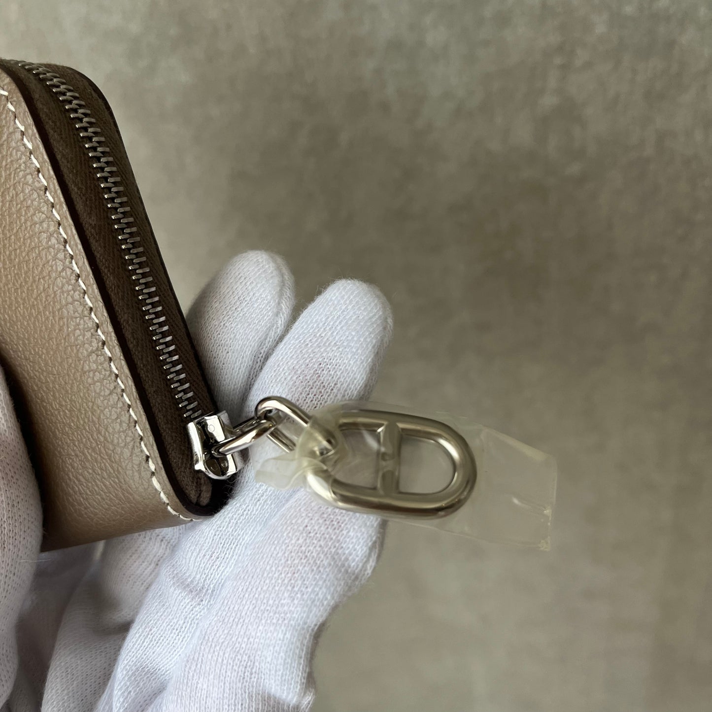 HERMES ジップアンドゴーコンパクト エトゥープ#2601