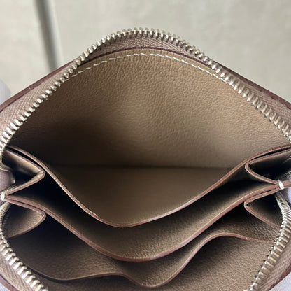 HERMES ジップアンドゴーコンパクト エトゥープ#2601