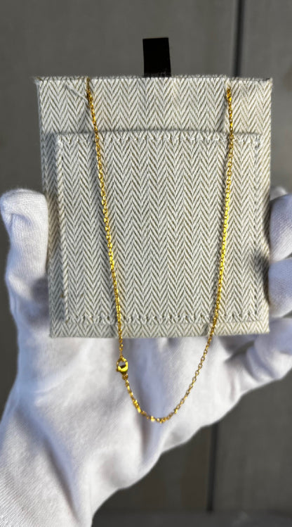 ポップHネックレス/マロングラッセ/ゴールド金具 ＃1342