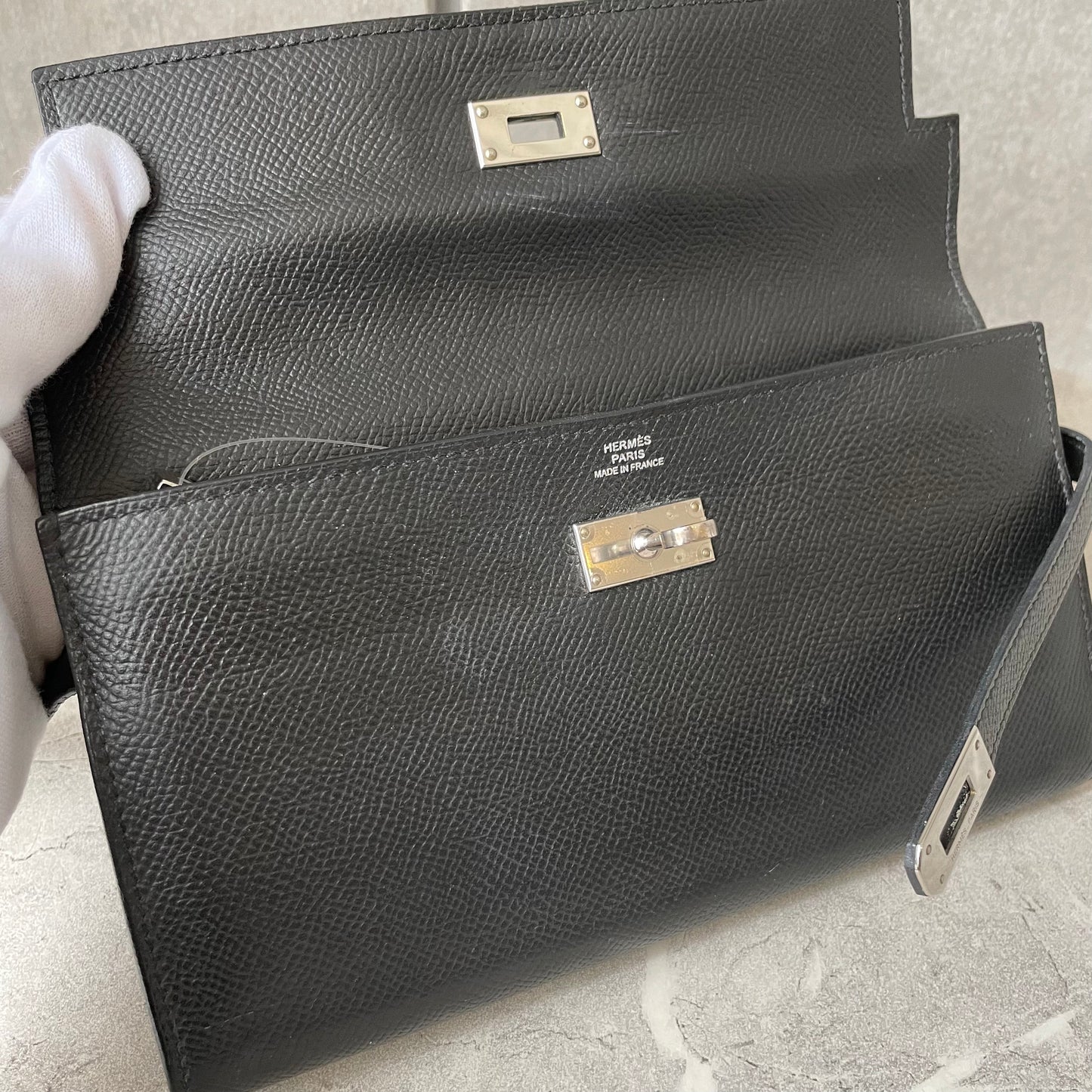 HERMES ケリーウォレット ノワール#2581