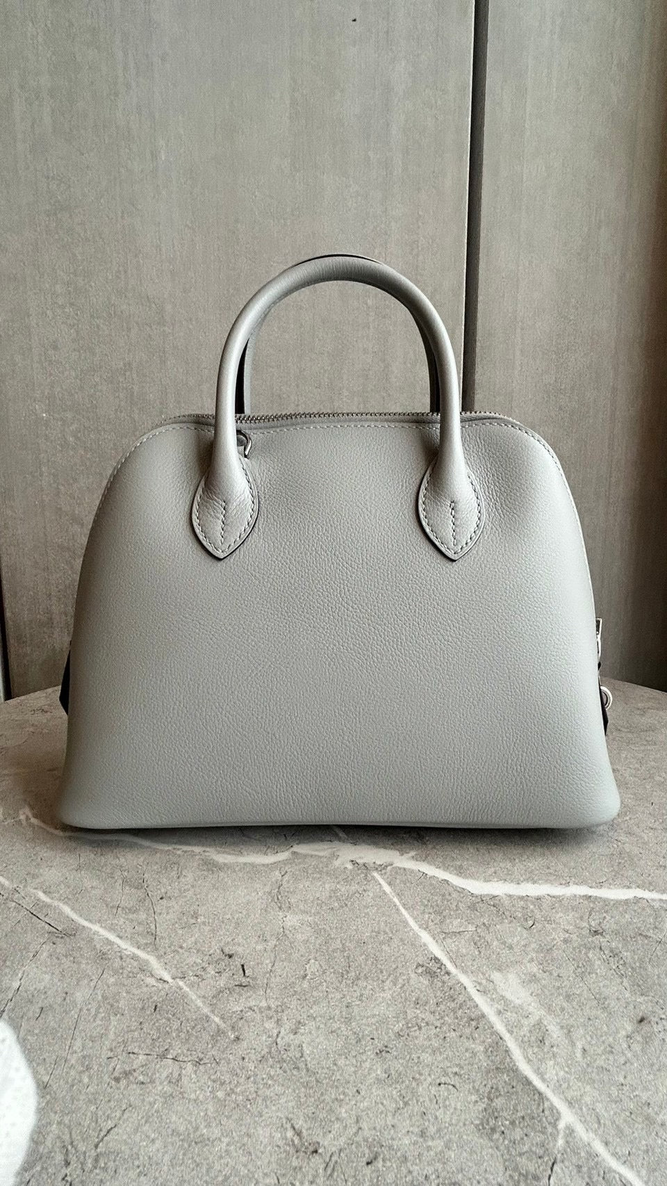 【HERMES】ボリード1923 ブルークラシエ シルバー金具 #669