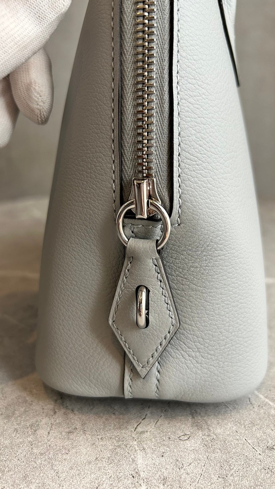【HERMES】ボリード1923 ブルークラシエ シルバー金具 #669