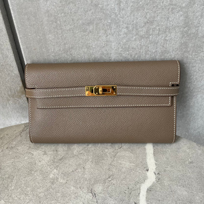 HERMES ケリーウォレット エトゥープ #2663