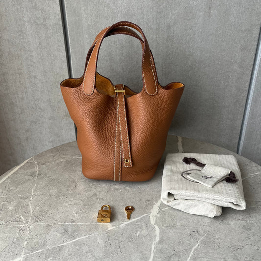 HERMES ピコタンロック PM ゴールド #2687