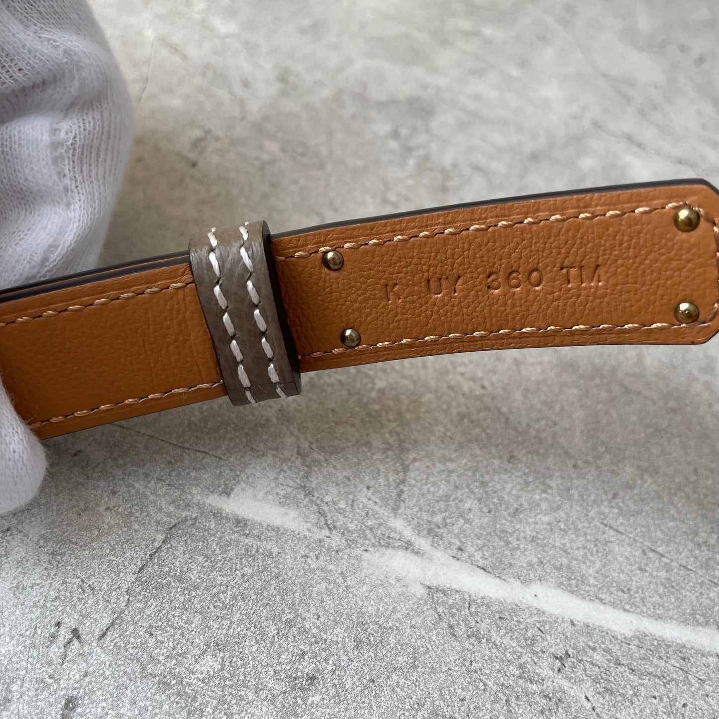 HERMES ケリーベルト エトゥープ   #2694