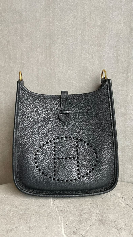 エルメス エヴリン TPM ノワール ゴールド金具 #2065