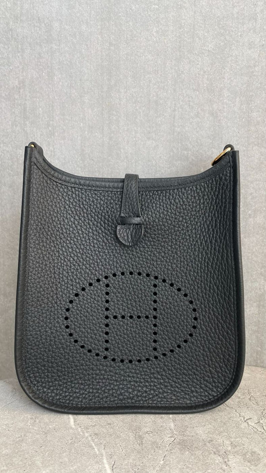 エルメス エヴリン TPM ノワール ゴールド金具 新品 #2075