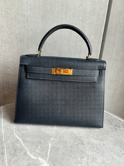 [HERMES] Kelly To Go Noir Gold Hardware