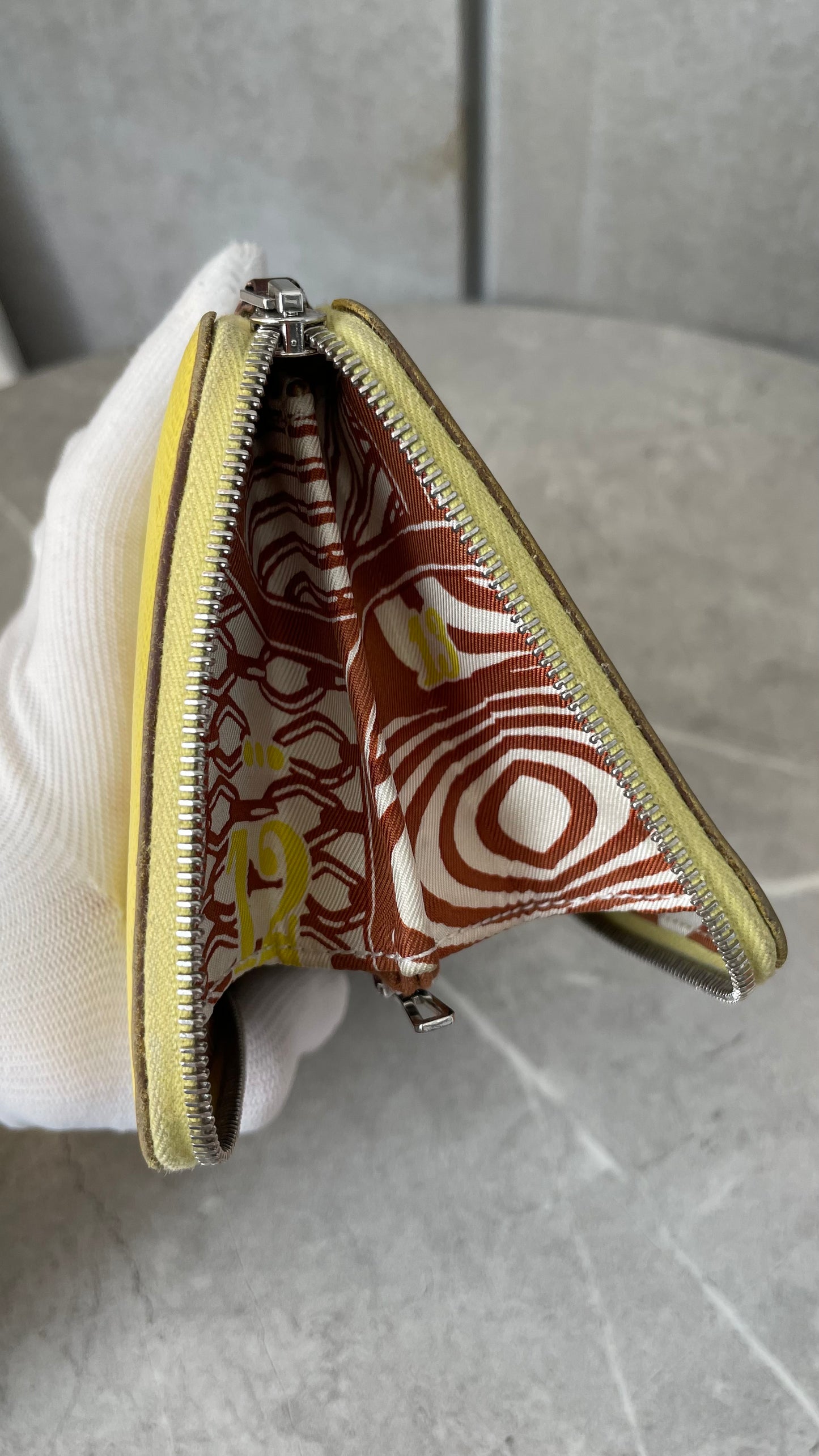 HERMES シルクイン／ロング ライム #2370