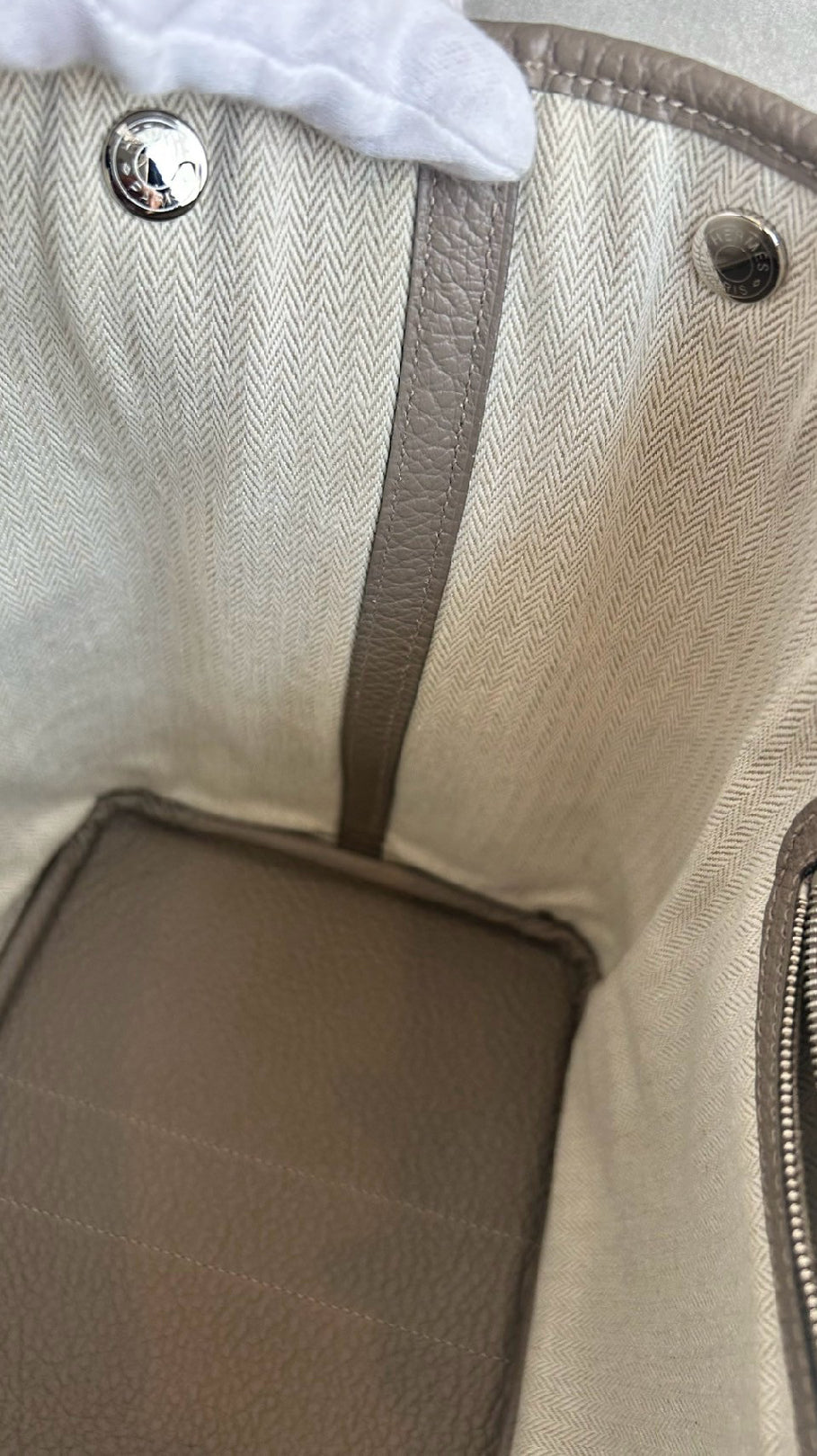 ガーデンパーティPM/オールレザー/トゥルティエールグレー #1124