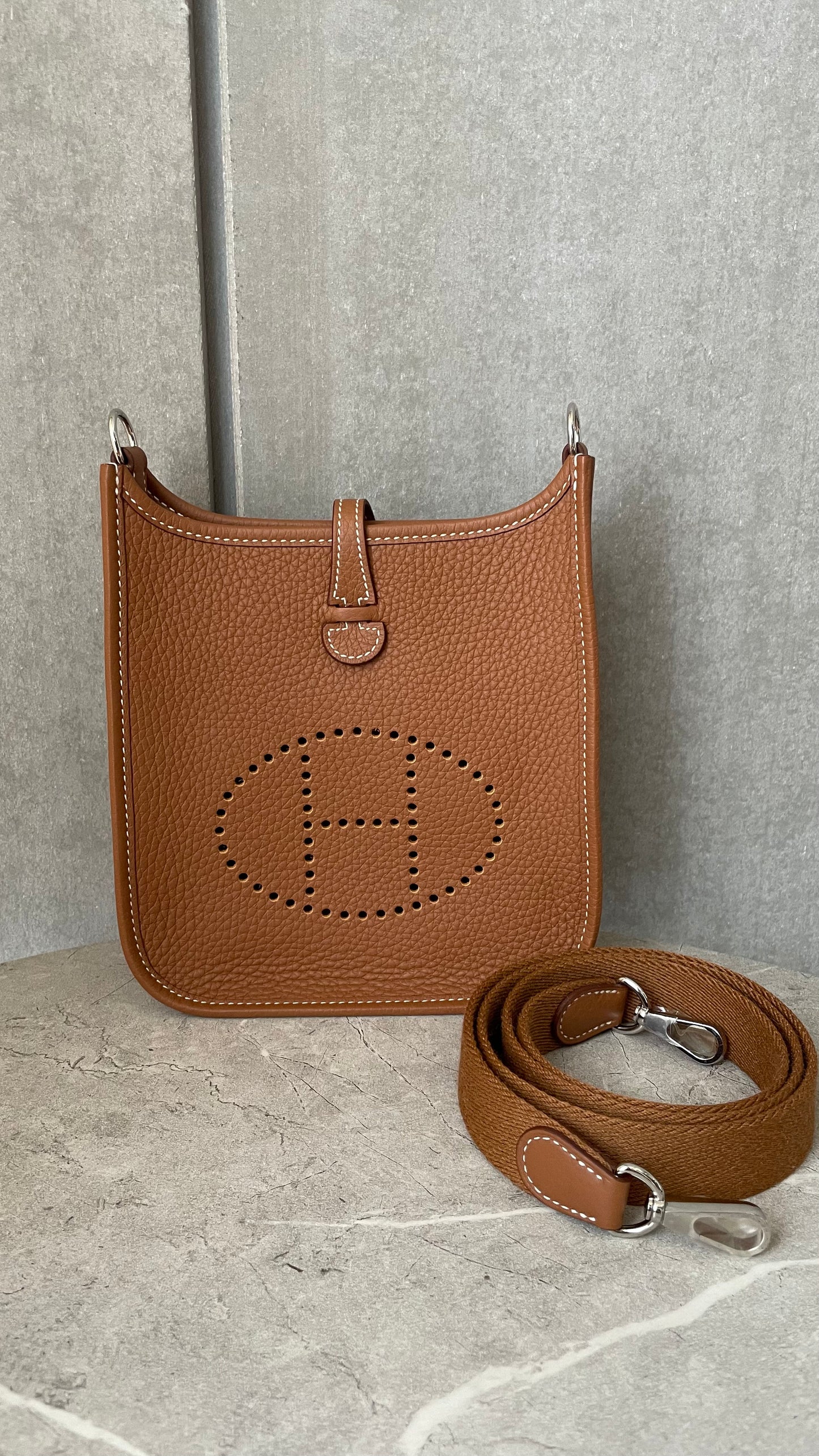 HERMES エヴリン TPM ゴールド #2422